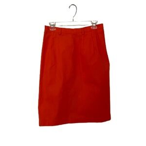 New Handmade 100% Cotton Orange Skirt, Sz S/M